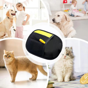 Outil de suppression des poils d'animaux, gant réutilisable anti-statique pour le toilettage des chiens, pour poils longs/courts des vêtements et des tapis - Product Image 2