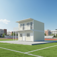 Maison conteneur préfabriquée personnalisable directement de l'usine avec salle de bain et chambre pour hôtel, bureau, camping