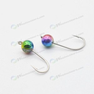 Leurre <span class=keywords><strong>Micro</strong></span> Jig en tungstène, petites têtes de gabarit de pêche pour la pêche à la mouche, balle Crappie Jigs DIY Crappie Truite Attachant des mouches Pêche sur glace - Product Image 4