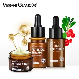 VIBRANT GLAMOUR Retinol Set Face Cream+Facial Serum+Eye Serum VA VE Anti-Aging Whitening Renewing Skin Wrinkles Retinol set 3pcs