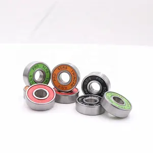 Colorful Rubber Shield Skateboard Bearing 608rs 608zz Rainbow Deep Groove Ball Bearing 608 2RS For Skates Rodamientos 8*22*7mm