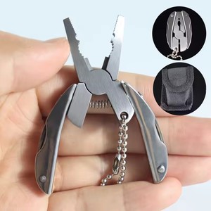 Portable Stainless Steel Multifunctional Tool <b>Pliers</b> Knife Screwdriver Keychain for Outdoor Use! - Product Image 4