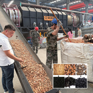 Four de carbonisation continu pour la production de charbon de bois à partir de sciure de bois, usine de pyrolyse à économie d'énergie - Product Image 1