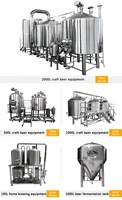 Équipement de micro-brasserie domestique 500L, brasserie avec fermentateur conique