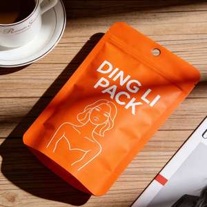 Bolsa de Papel Kraft Blanca con Impresión Digital a Prueba de Olores para Envasado de Té, Bolsa Doypack Ecológica, Bolsas de Almacenamiento de Alimentos, Bolsa con Fondo Plano - Product Image 6