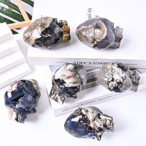 Venta al por Mayor de Cristales de Ágata Volcánica de Alta Calidad, Corazones de Ágata Fluorescente, Gemas Decorativas Feng Shui para Sanación y Decoración - Product Image 3