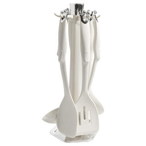 Factory <span class=keywords><strong>Outlet</strong></span> Juego de espátula de silicona Platino de 7 piezas Utensilios de <span class=keywords><strong>cocina</strong></span> completos que incluyen cuchara para saltear Resistente al calor - Product Image 2