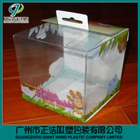Boîtes d'emballage en PET recyclé transparentes personnalisées en gros, boîtes à jouets en plastique thermoformé, impression sérigraphique par transfert thermique