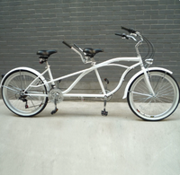 Vélo double rétro 4OEM à 18 vitesses pour parents et enfants