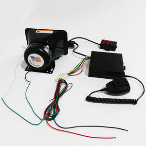 Haut-parleur amplificateur 2 voies 200W 12V sirène d'urgence klaxon d'alarme pour voitures camions pompiers conducteurs - Product Image 3