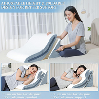 3 Stück verstellbares weißes Memory Foam Bettkeil kissen Acid Reflux Schnarchen Rückens ch merzen Linderung 3-in-1 Incline Triangle Pillow