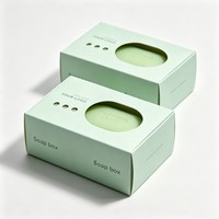 Scatole per Sapone di Lusso Personalizzate in Cartone Ecologico Biodegradabile con Finestra per Saponi Artigianali