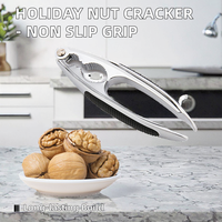 Macadamia Cashewnotenkraker Zinklegering Ecologisch Kerstmis Antislip Walnootklem Fruit & Groente Gereedschap Metaal