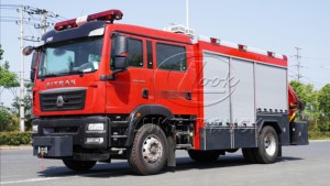 Camion de sauvetage incendie Howo robuste entièrement équipé avec grue - Product Image 2