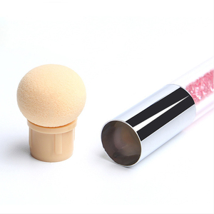 Kit de 4 pinceaux à ongles avec manche diamanté, double embout, pour le nail art ombré et le gel - Product Image 4