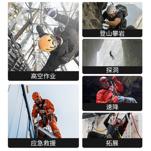 ชุดสายรัดนิรภัยแบบเต็มตัว Canle อลูมิเนียมอัลลอยด์ 2 ห่วงรูปตัว D สำหรับงานป้องกันการตกจากที่สูง - Product Image 4