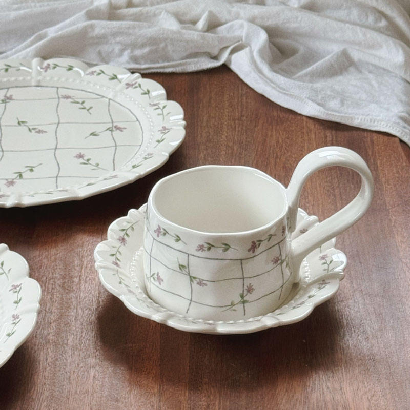 Purple 300ml mug +16.5cm saucer