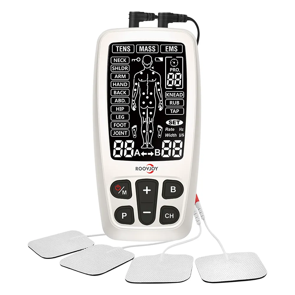 Shenzhen Roundwhale Rechargeable TENS machine EMS muscle stimulator apparatus Lowfrequency electrical stimulation Pulse massager