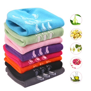 Kaus kaki pelembab, sarung tangan dan kaus kaki Gel Spa, kaus kaki terapi Pelembab & sarung tangan, menghaluskan memperbaiki kaki tangan pecah-pecah kering perawatan kulit - Product Image 4