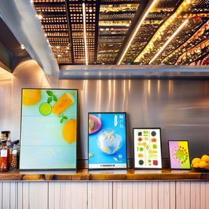 A1 A2 A3 A4 LED hộp đèn tùy chỉnh ảnh Menu hiển thị bảng điều khiển khung nhôm kính phía trước nhà hàng quảng cáo 12V Điện - Product Image 6