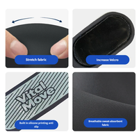 Sangle de compression rotulienne réglable professionnelle, support de genou enveloppant respirant pour la course, la corde à sauter et le tennis