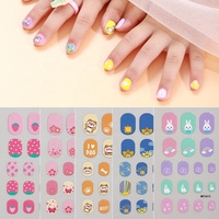 2026 Nieuwe Schattige Cartoon Lachende Dieren 3D Glanzende Hart Nagelfolie Stickers Decoraties Vrolijke Kinderen Fruit Designers Nagelstickers