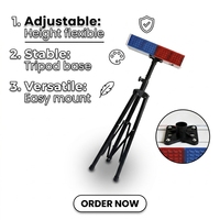 Feux d'avertissement solaires fixes du fabricant, lumière rotative, support triangulaire mobile et portable, adapté aux chantiers de construction