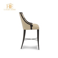 Tabouret de bar moderne de luxe en acier inoxydable, réglable, avec dossier pivotant et revêtement en cuir nubuck, pour la maison, le bar, la salle à manger ou l'hôtel