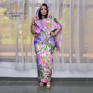 Nuevo diseño de lujo islámico Femme Abaya poliéster gasa tela somalí Dirac musulmán mujeres Abaya sudanés Toub - Product Image 1