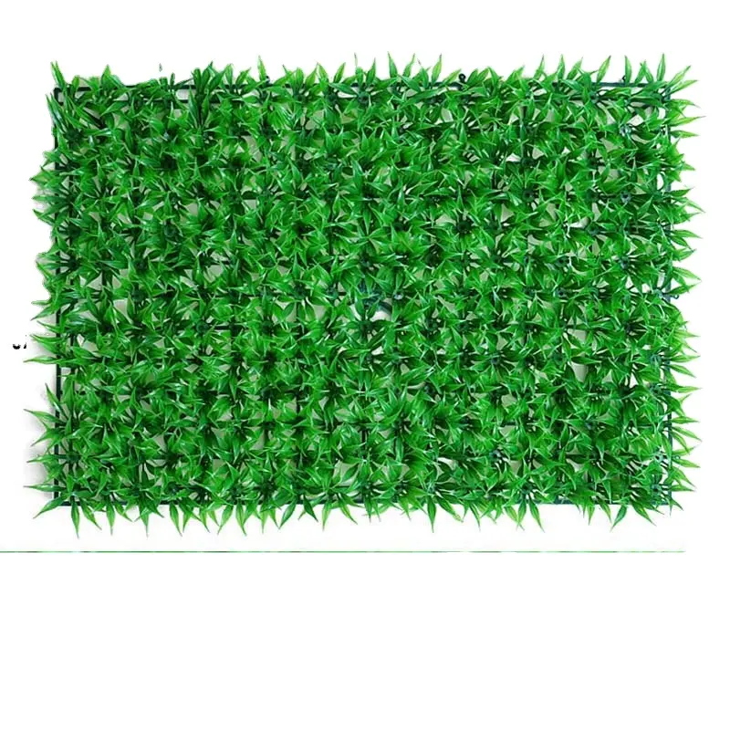 Mur de plante d'herbe naturelle en plastique, 40 cm x 60 cm, décoration de jardin verticale, artificiel, bon marché