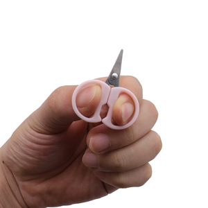 Mini Scissors Stainless Steel Pink Straight Tip For Home Use Tailor's Scissors - Product Image 1