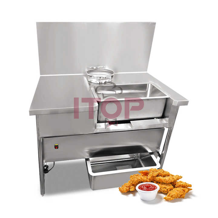 Kfc Equipment Electric Breading Table for Fast Food