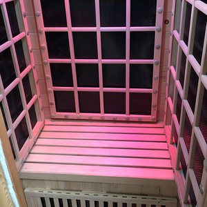 Sauna Moderna para el Hogar con Calefacción Eléctrica <span class=keywords><strong>de</strong></span> Luz Infrarroja Roja <span class=keywords><strong>de</strong></span> <span class=keywords><strong>Onda</strong></span> <span class=keywords><strong>Larga</strong></span> para Villas y Uso Estético - Product Image 4