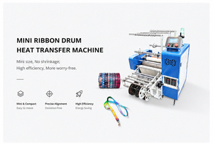 Multi-Functional Webbing Nylon <b>Polyester</b> Ribbon Roller Rotary Sublimation Transfer Coloring Printing <b>Lanyard</b> Heat Press Machine - Product Image 2