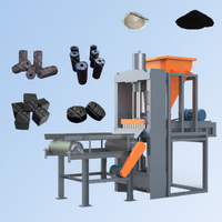 Ligne de production de charbon à chicha, presse hydraulique, machine à briquettes de charbon de barbecue