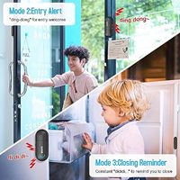 Alarme de porte sans fil Daytech, logo personnalisable, capteur magnétique de fenêtre, alarme de sécurité domestique, dispositif d'alarme de porte pour la sécurité des enfants