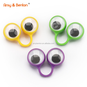Marionetas de dedo de ojo, regalos promocionales, anillo de globo ocular ondulado, Ojo de monstruo, anillo de globo ocular Googly para niños, juguete de fiesta - Product Image 3