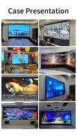 Mur vidéo LCD HD intérieur BOE Blast 46-65 pouces 4K 2x2/3x3 avec cadre étroit de 1,8 mm, prise en charge du texte et de l'animation, anti-reflets, garantie 1 an