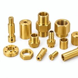 Componentes Mecanizados por CNC de Latón OEM, Piezas Metálicas Torneadas de Precisión Personalizadas, Accesorios de Latón, Piezas de Cobre, Aluminio y Acero Inoxidable - Product Image 1