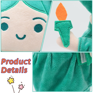 Muñeco de Peluche Personalizado de la Estatua de la Libertad al por Mayor, Figura de la Dama de la Libertad de 13 Pulgadas, Peluche Abrazable, Regalos para Niños - Product Image 3