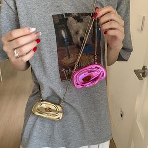 Bolso de Mano de Acrílico Brillante de Moda, Mini Bolso de Noche con Cadena Cruzada para Mujer, Bolsos Casuales con Asa de Metal, Bolso de Playa - Product Image 6