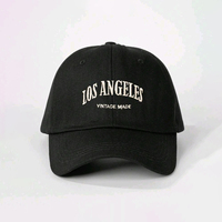 Gorra de Béisbol Bordada con la Letra Los Ángeles, Estilo Vintage, Lavada, Suave, Ajustable, con Logotipo Personalizado para Hombres y Mujeres