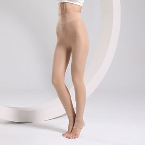 Collants et leggings d'hiver chauds pour femmes, tricotés, antibactériens, opaques, doublés polaire, taille unique, couleur chair foncée, directement de l'usine - Product Image 1