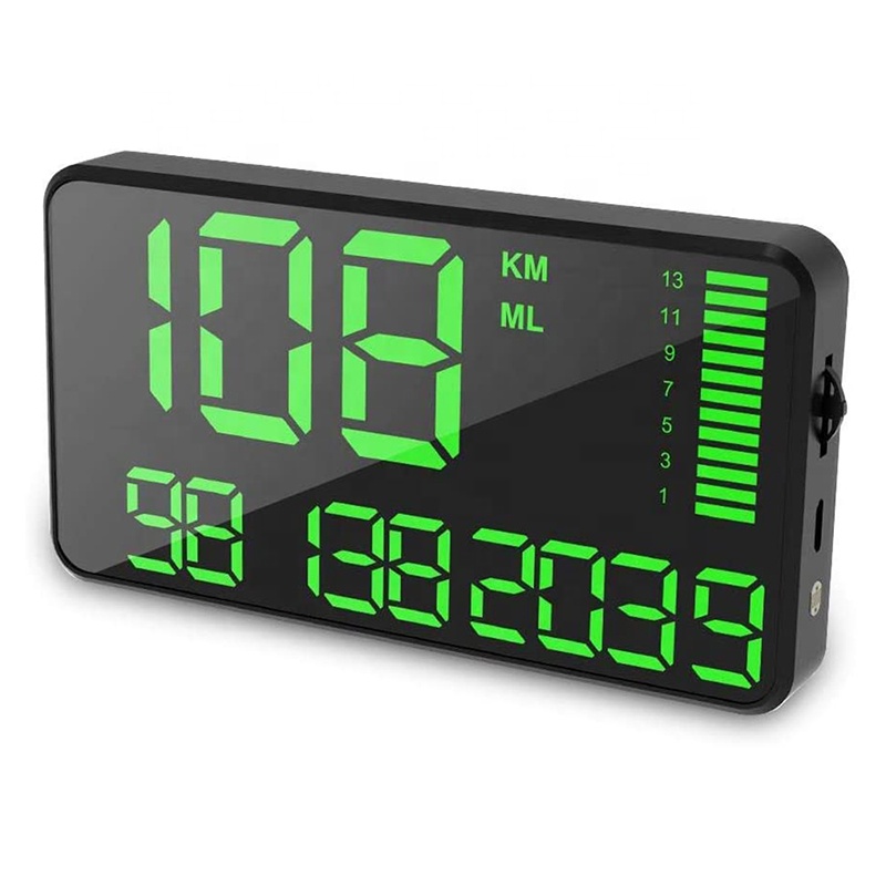 Автомобильный дисплей T800, универсальный цифровой прибор для измерения скорости и HUD, со спидометром