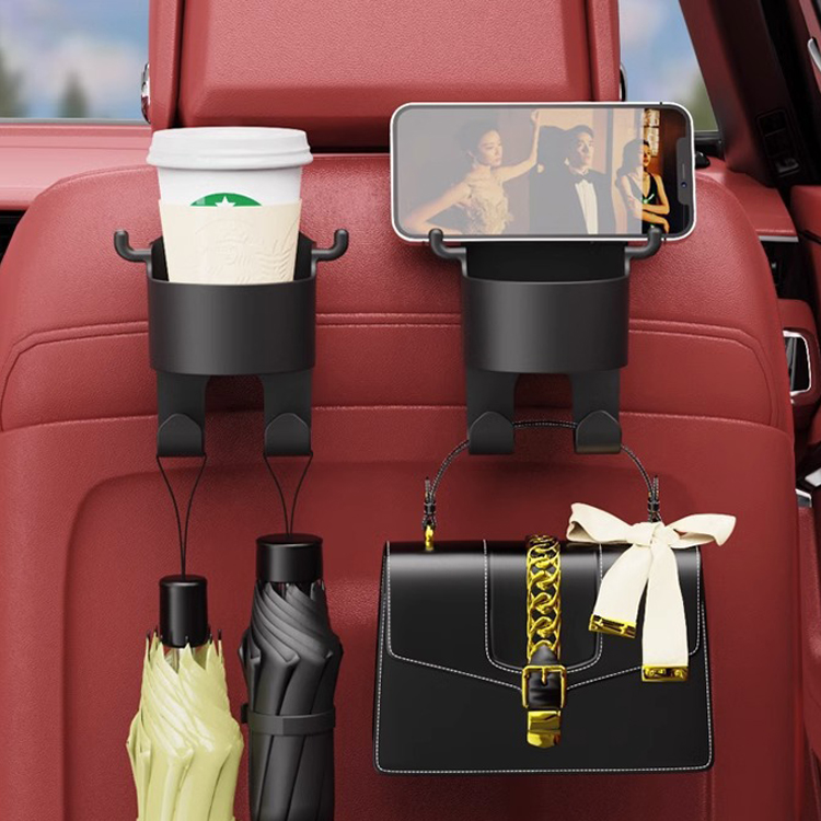 Universal Car Headrest Hook - ABS Back Seat Organizer for Cup Phone | Shenzhen New Heng Tech