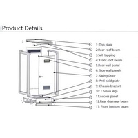 Remorque Sanitaire Portable Préfabriquée Durable et Écologique pour Hôpitaux et Appartements – Salle de Bain Publique Mobile Extérieure avec Douche et WC