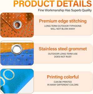 Bannières en maille personnalisées - Texte et logo personnalisés pour les événements sportifs, les chantiers de construction et les clôtures extérieures - Product Image 4