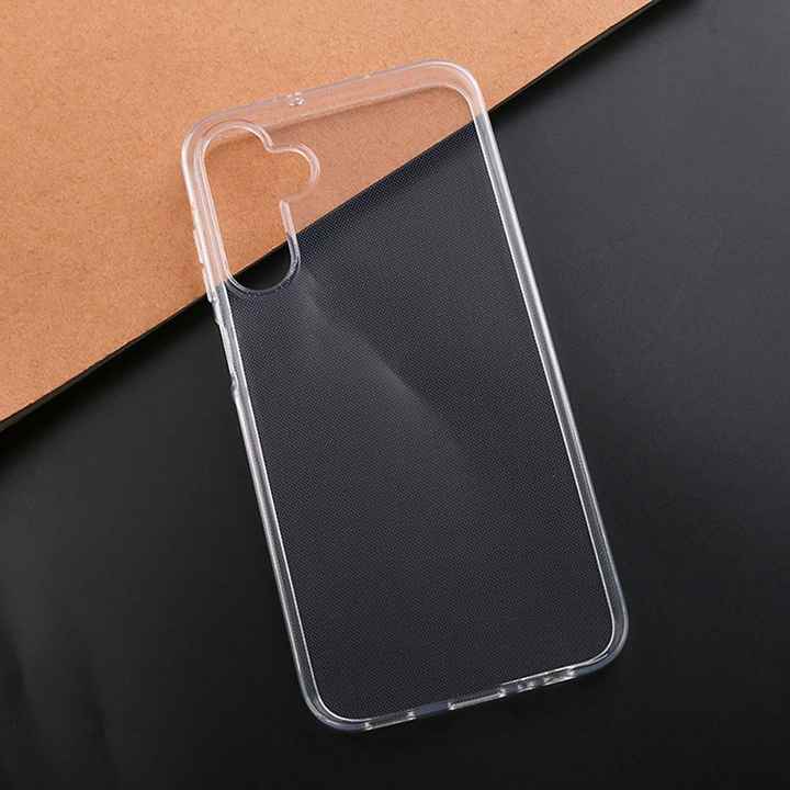 Transparent Phone Cover for Samsung Galaxy A15 Glitter Clear Case Anti Fall Tpu Customize Precision Hole SJK351