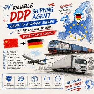 Agente de Envío DDP Confiable de China a Alemania, Europa, para Carga <span class=keywords><strong>General</strong></span>, Transporte Marítimo, Aéreo y Ferroviario, Servicio Puerta a Puerta - Product Image 1