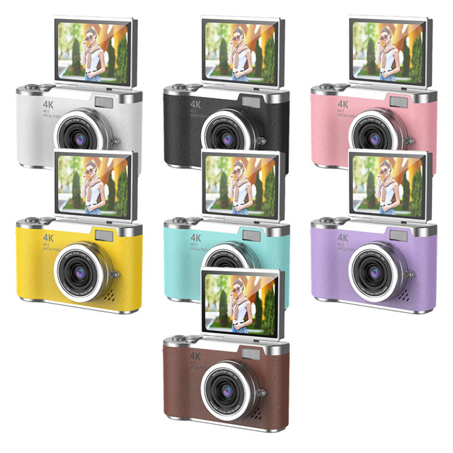 Professional Digital Camera Digital Camera with Flip-out Screen and Voice-activated Shooting